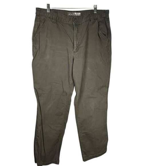 Carhartt Relaxed Fit Pants Men's Size 38x32 Color Grey Great Condition Work - Picture 1 of 5